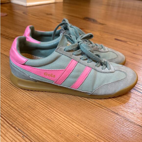 Gola Tornado teal green lace low top women's sneakers SIZE 9.5 - Picture 8 of 8